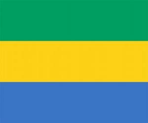 yapboz Gabon bayrağı